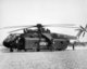 Vietnam: A US Army Sikorsky 'Sky Crane' helicopter capable of lifting extremely heavy loads such as tanks and bulldozers